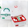 Household medicine box family emergency box multi-layer medicine plastic storage box baby portable portable medicine box