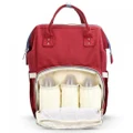 Portable Multi-function Baby Diaper Bag for Travel (DEEP RED)