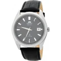 Orient Men's Black Leather Watch - FER2F003B0