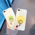 Summer Embossed Fruit Stand iphoneX / 8 / 7plus Apple Cell Phone Shell 6s Creative Soft Shell Model Female
