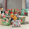 Flower Printed Pillow Cover 45*45cm Home Decor Cushion Cover