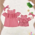 NOI-US Stock Mother And Daughter Matched Off Shoulder Women Toddler Baby Blouse