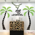 Creative Coconut Tree Acrylic 3D Wall Stickers Home Decoration Sticker