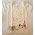 Girl short sleeve embroidery top