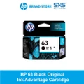 HP 63 Black Original Ink Advantage Cartridge F6U62AA