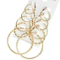 Big circle hoop earring for women 5 pairs / set vintage earrings