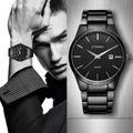 Fashion Men CURREN Military Stainless Steel Analog Date Sport Quartz Wrist Watch