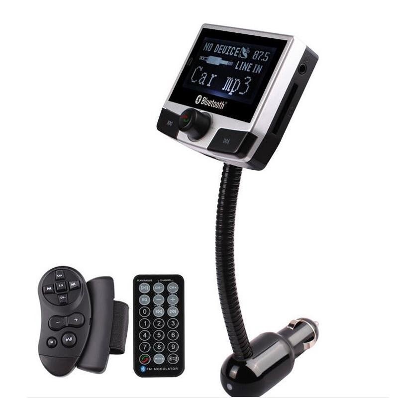 Car Kit FM Transmitter LCD Wireless Audio MP3 Player with USB Charger