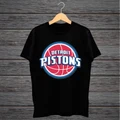 NBA BASKETBALL DETROIT PISTONS DP GRAPHIC BLACK T-SHIRT 71
