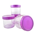 Flx Plastic Storage Container Set (Purple) (4pcs)