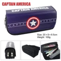 Captain America Movie New Fashion 3D Canvas Students Stationery Pencil Bag Gifts