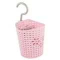 Imitation Rattan Hanging Basket Hook Drainer - Small (Pink)