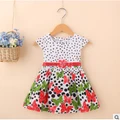 fashion � cute Girl Floral Sleeveless exquisite dress