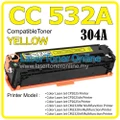 Compatible TO/HP CC530A CC532A Color LaserJet CP2025 CP2025dn CP2025n CM2320fxi CM2320n CM2320nf HP304A 304A Yellow Lase