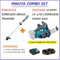 MAKITA DUR187LZ CORDLESS GRASS TRIMMER + DUC122Z CORDLESS CHAIN SAW + 3.0Ah(2X)