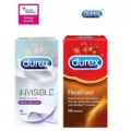 Durex Invisible Extra Lube Condoms + Durex Real Feel Condoms