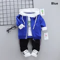 Baby boy's with hat and long sleeves three piece set spring and autumn suits
