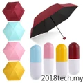 Compact Ultra Light Mini Pocket Capsule Umbrella 5 Folding Anti-UV 2018TECH