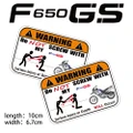 KODASKIN 2 Pieces Do Not Screw Warning Sticker Decal for F650GS