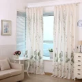 Lotus Printing Door Window Curtain Drape Panel Sheer