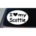 I LOVE MY SCOTTIE SCOTTISH TERRIER TRUCK WINDOW 6" STICKER DECAL Car Sticker