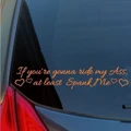 If you're gonna ride my ass Spank Me vinyl sticker decal corolla xB prius civic