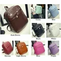READY STOCK ??Horizontal Zip Backpack Bags Shoulder Beg Women Korean PU