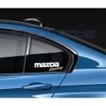 2Pcs/Pair Mazda Racing Decal Sticker JDM Japan Mazdaspeed 3 5 7 Mx 5 Miata Pair