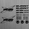 skidoo summit team BRP sticker snowmobile 19 Pieces