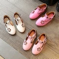 Little Girls Leather Flower Princess Shoes
