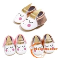 B?B?Newborn Baby Girl Kids Shoes Soft Sole First Walkers Unicorn Cute