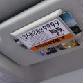Car sun visor business card holder storage box temporary parking card board