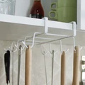 Multifunctional Kitchen Storage Rack Nails Free Cupboard Hang Cup Dishes Racks