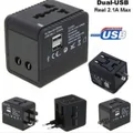 HOT SELLING: 2 USB REAL 2.1A UNIVERSAL WORLD TRAVEL MULTI ADAPTER, STOCK CLEARENCE