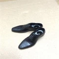 1/6 Scale Man Male Black Leather Shoes Solid For 12" Figure Body Clothes Suit
