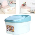 RICE BOX KITCHEN STORAGE CONTAINER WITH WHEELS AND LID