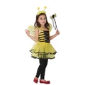 Girls Honey Bee Dress Child Insect Cosplay With Wings Kids Halloween Costume