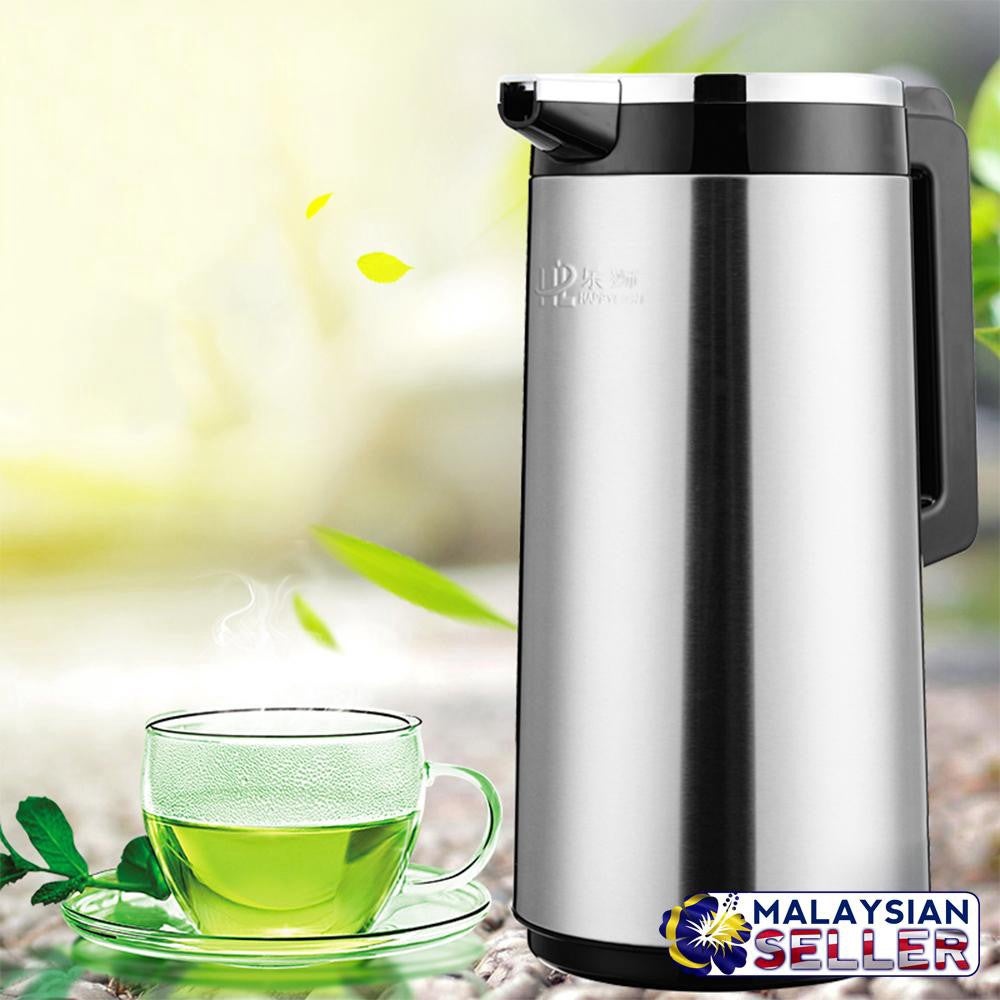 Groget Stainless Steel Portable Insulated Thermal Pot 1L,1.3L,1.6L- RANDOM COLOR