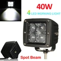 40W 12V/24V 4000LM 4 LED Work Light Fog Lamp for Motorcycle / Tractor / Boat