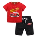 Cars Lighting MCQueen Baby Boys Girls T-shirt+Shorts Pants Kids 2pcs Outfits Set