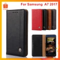 Flip Samsung A7 2017 Case Cover Wallet Leather Samsung A7 2017 Phone Bag Case