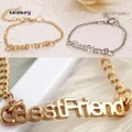 SA_Unisex Fashion Letters Friendship Chain Bracelet Jewelry Gifts for Best Friend
