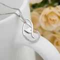 Heezen New Heart-Shapep Shiny Crystal Zircon Stone Women Necklaces & Pendants