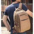 New Canvas Backpack Genuine Laptop Backpack School Backpack Multi Component Backpack