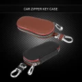 Universal Car Auto PU Leather Zipper Key Leather Key Case
