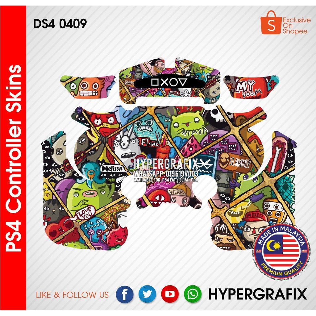 PS4 Controller DS4 SKIN (0409)