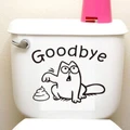 Funny Simon s Cat Goodbye Toilet Sticker Vinyl Sticker Decal Home Bathroom Decor