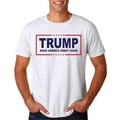 Ready Stock Fashion Donald Trump T Shirt Men Custom Alphabet Printed