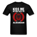 Kiss Me My DNA Says I Am Albanian Popular Tops Men