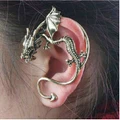 New Punk Dragon Design Earring Ear Clip For Lady Vintage 3D Dragon Ear Ring